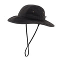 Summer UPF 50+ Men's Bucket Sun Hat Wide Brim Fishing Hat Safari Hat (Large-X-Large / Black)