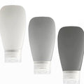 Travel Bottles for Toiletries (Black-Gray-White)