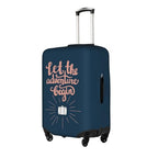 Let The Adventure Begin Luggage Cover Washable Suitcase Protector (Medium / Adventure)