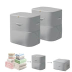 Comforter Storage Bag (Gray-2Layer-2PCS)
