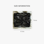 2Pcs Black Adjustable Elastic Hair Comb