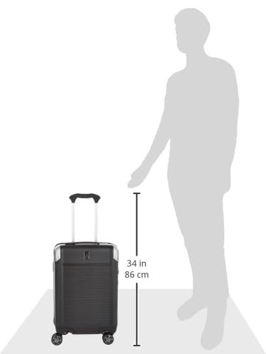 Platinum Elite Hardside Checked Luggage (Checked- Medium 25-Inch / Shadow Black)