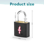 TSA Luggage Locks 8 (Black 8 packs)