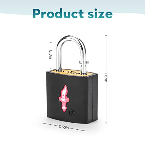 TSA Luggage Locks 8 (Black 8 packs)