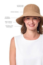 Women's Cloche Hat (One Size / Tan)