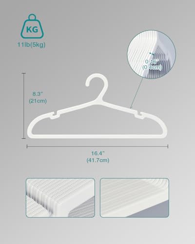80 Pack Clothes Hangers (White)