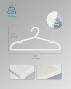 80 Pack Clothes Hangers (White)