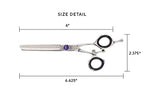 Centrix Vortex V2 39 Revolving Thumb Thinning Professional Hair Cutting Shear Includes Complimentary Gift Bag (V2 39)