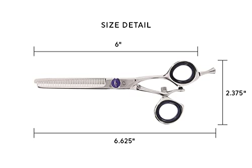 Centrix Vortex V2 39 Revolving Thumb Thinning Professional Hair Cutting Shear Includes Complimentary Gift Bag (V2 39)