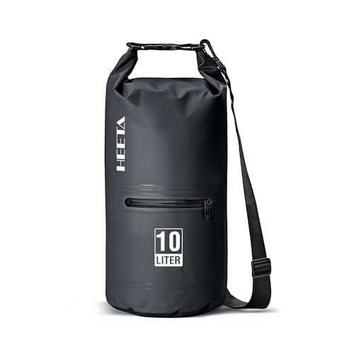 Waterproof Dry Bag Backpack with Zippered Pocket (Black / 5L)