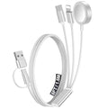 1Pack Travel Essentials for Apple Watch Charger (White / 1Pack-5 FT)