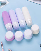 Travel Bottles for Toiletries 8 Pack (Bottle 3oz Jars 1oz / Lavender)