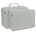 Compression Packing Cubes for Travel Packing Suitcase Organizer Bags (Grey / Extra Large)