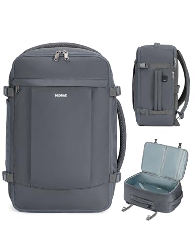 18" Travel Backpack Airlines Approved Personal Item Bag Women Grey (Grey / 18 inch underseat)