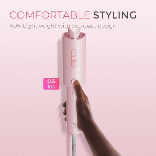 Automatic Rotating Curling Iron (1 inch / Pink)
