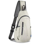 Small Sling Bag Lightweight Crossbody Bag for Women Men Hiking Backpack Travel Shoulder Bags Chest Daypack for Gym Work Casual Cycling Sports Z1 (Z1-canvas, Gray)