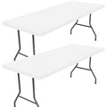 2 Pack Rectangle Spandex Fitted Table Cloth (White / 48" x 24" (Rectangular))