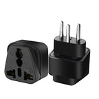 Switzerland 3 Pin Travel Plug Adapter (Black)