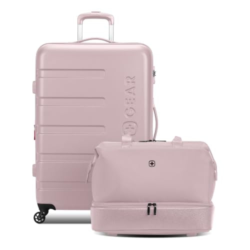 7366 Signature Hardside Expandable Luggage with Spinner Wheels and TSA Lock (2-Piece Set (Weekender/27") / Pink)