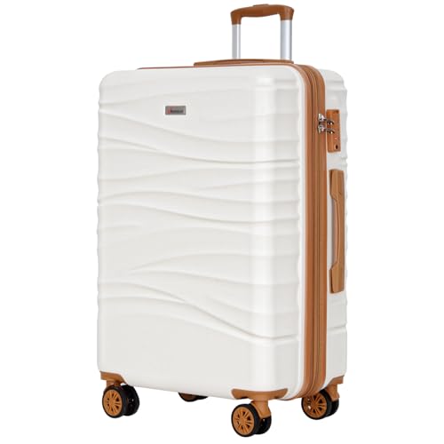 30" Hardside Checked Luggage (White)