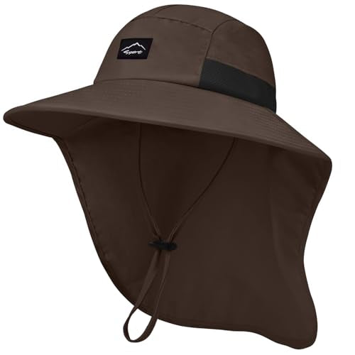 Outdoor Sun Hat for Men Women (1pack-brown)