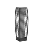 Outdoor Floor Lamp Solar Powered Lantern Waterproof Wicker Boho Deck Lights for Garden Porch Decor (1 PC Large / Crossover)