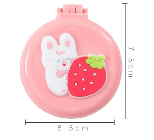 Cloud Travel Hair Brush Pocket Comb with Mini Mirror Portable Compact Folding Hair Brushes Round Mini Compact Massage Comb for Girls and Women, Styling Tools and Appliances, Hair Combs (2H964)