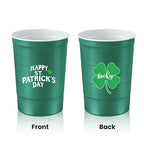 16 oz. Party Cups (St. Patrick Green / 12 Count)