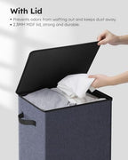 100L Laundry Hamper with Lid (Navy Blue / 100L)