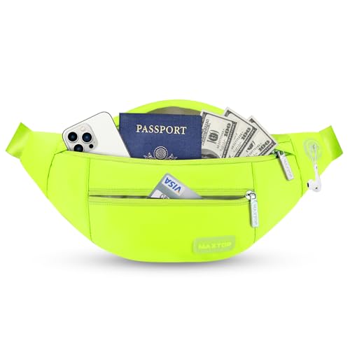 Neno Green Crossbody Fanny Pack Gift for Enjoy Festival Traveling (Neno Green / Large)