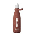 Stainless Steel Water Bottle with Flip Straw Cap and Handle (End Zone / 17 Ounces)