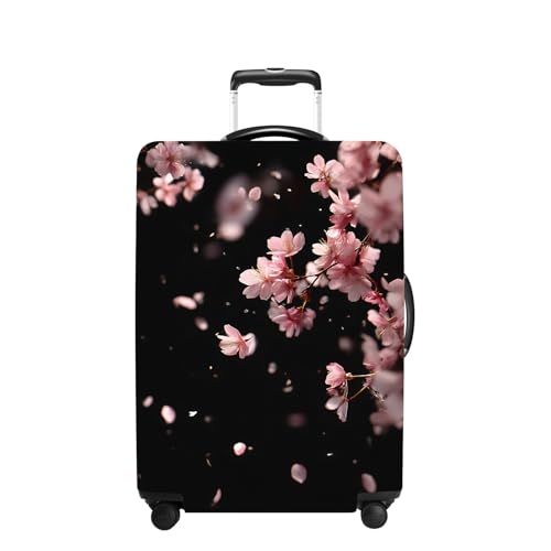 Cherry Blossom Luggage Cover Washable Suitcase Protector Anti (Cherry blossom / S(20-22inch suitcase))