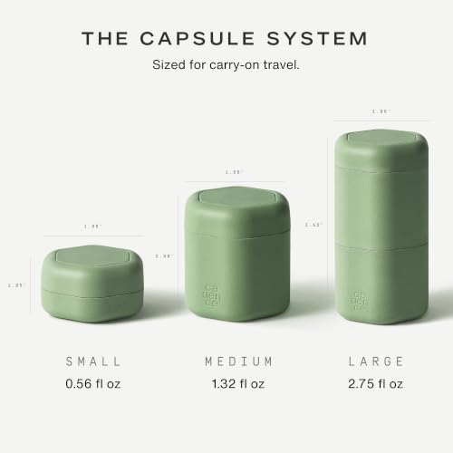 Travel Containers Haircare Capsule Set (Eucalyptus / Haircare (Set of 3))