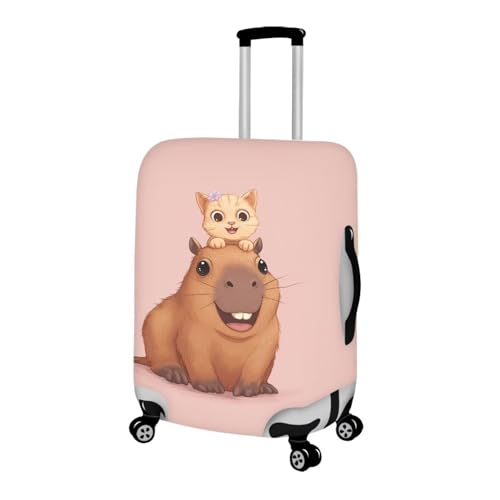 Cute Capybara with Cat (XL(for 30-32 inch luggage) / Cute Capybara with Cat)