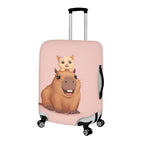 Cute Capybara with Cat (L(for 26-29 inch luggage) / Cute Capybara with Cat)