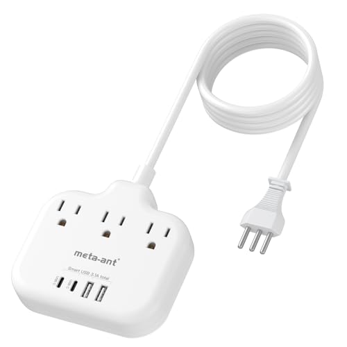 Italy Travel Plug Adapter with 3FT Extension Cord (Type L-Italy Chile)