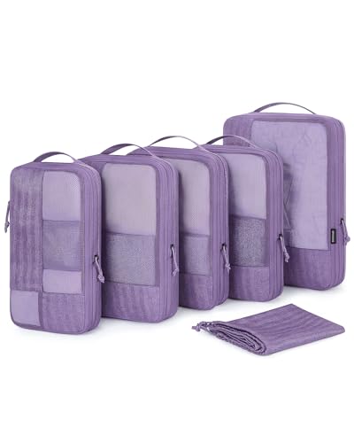 Compression Packing Cubes for Travel (Violet / 6 Set)