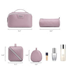 Travel Makeup Bag Cosmetic Bags for Women (L28Purple)