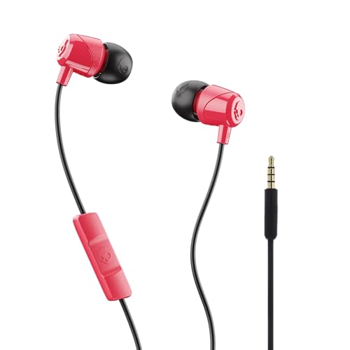 Jib Wired Earbuds with 3.5mm AUX Plug (1 Pack / Red)