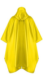 Reusable Rain Poncho for Adults (One Size / Yellow a)