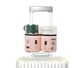 Luggage Travel Cup Tablet Holder (Tablet & Cup Holders: Pink)