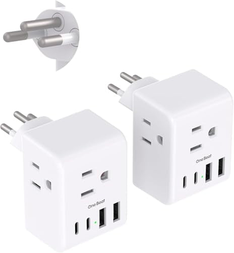 2 Pack Switzerland Travel Plug Adapter