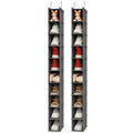 10 Shelf Hanging Shoe Shelf Organizer for Closet (Ashy / 2-Pack)