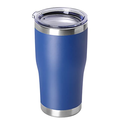 20oz Tumbler with Lid Stainless Steel Tumblers Bulk (Dark Blue / 1 count)