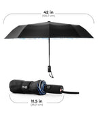 Repel Windproof Travel Umbrella (Blue Sky 1-Pack / Standard)