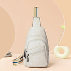 Sling Bag Crossbody Bags for Women Small Cross Body Bag Fanny Packs Chest Sling Purse for Daily Travel Leisure Sport (4-3 Beige)