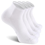 Ankle Compression Running Athletic Socks for Men Women (Large-X-Large / White (2 Pairs))