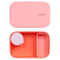 Bento Style Silicone Lunch Box Set (Coral)