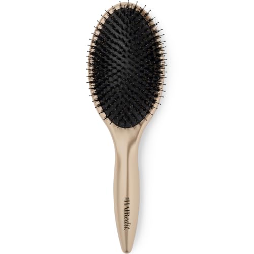 Finish & Shine Boar Bristle Brush for Detangling & Smoothing (Regular / Gold)