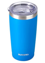 Travel Coffee Tumbler 20 oz (Powder Coated Royal Blue)